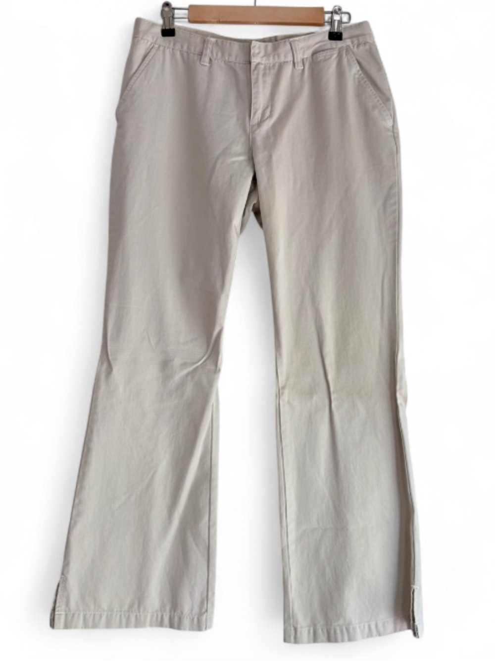 Aeropostale Beige 100% Cotton Boot Cut Pants Size 9/10